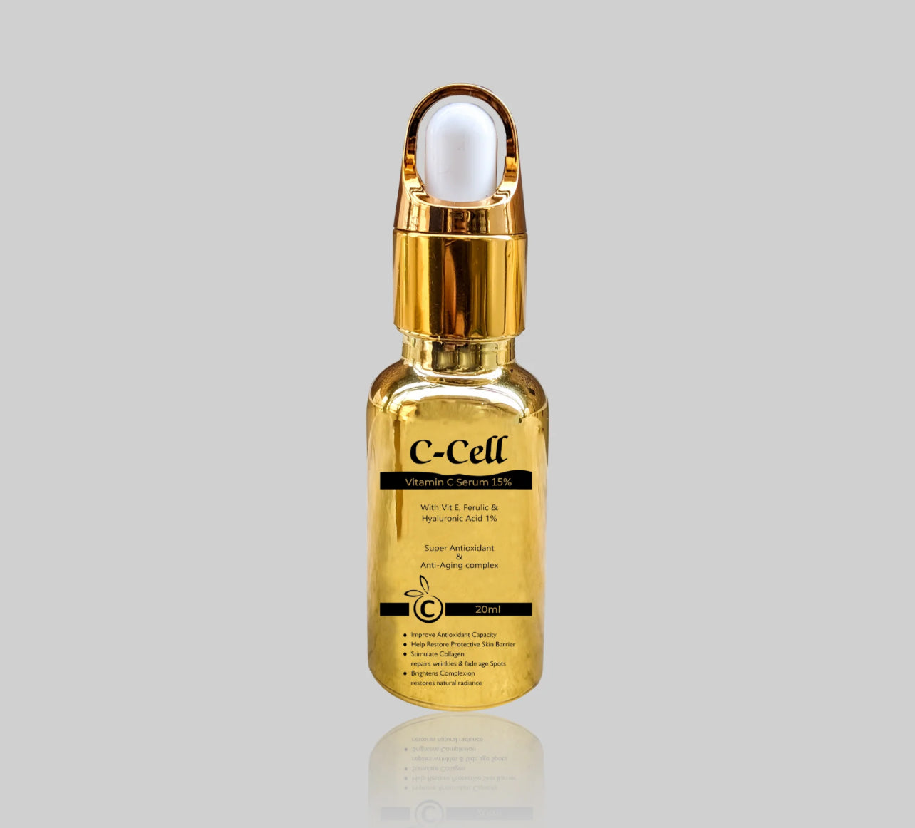 C-Cell Serum Vitamin C 15% - Hyaluronic Acid - Vitamin E