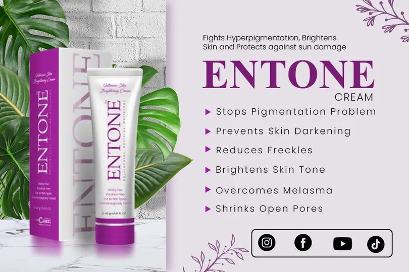 2x Entone Whitening Cream 40g - Skin Whitening Cream