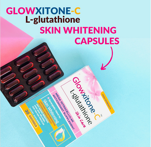 Glowxitone-C Full Body Whitening Capsule - 30 Sofgels - 1 Month Dosage