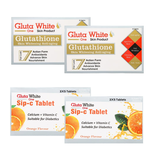 Gluta White Tablets - Full Body Whitening Tablets ( Glutathione )