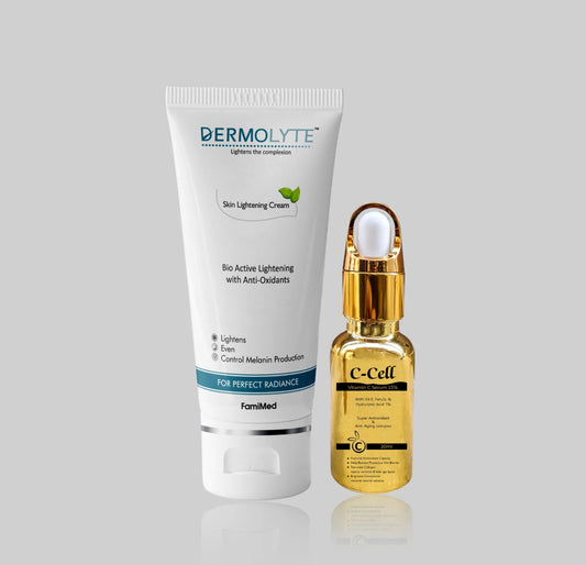 C-Cell Serum + Dermolyte Cream - Whitening Bundle