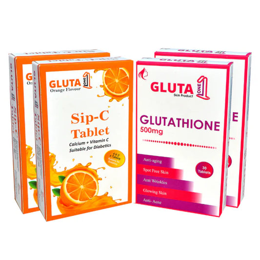 Gluta 1 Tablets ( 1 Month Dosage ) Glutathione Tablets - Full Body Whitening