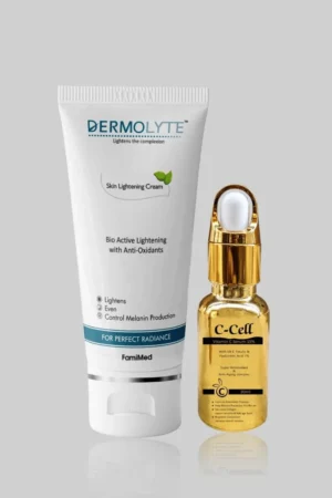 C-Cell Vitamin C Serum + Dermolyte Whitening Cream Bundle