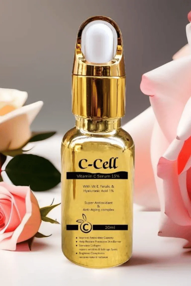 C-Cell Vitamin C Serum 15% with Hyaluronic Acid & Vitamin E - Image 2